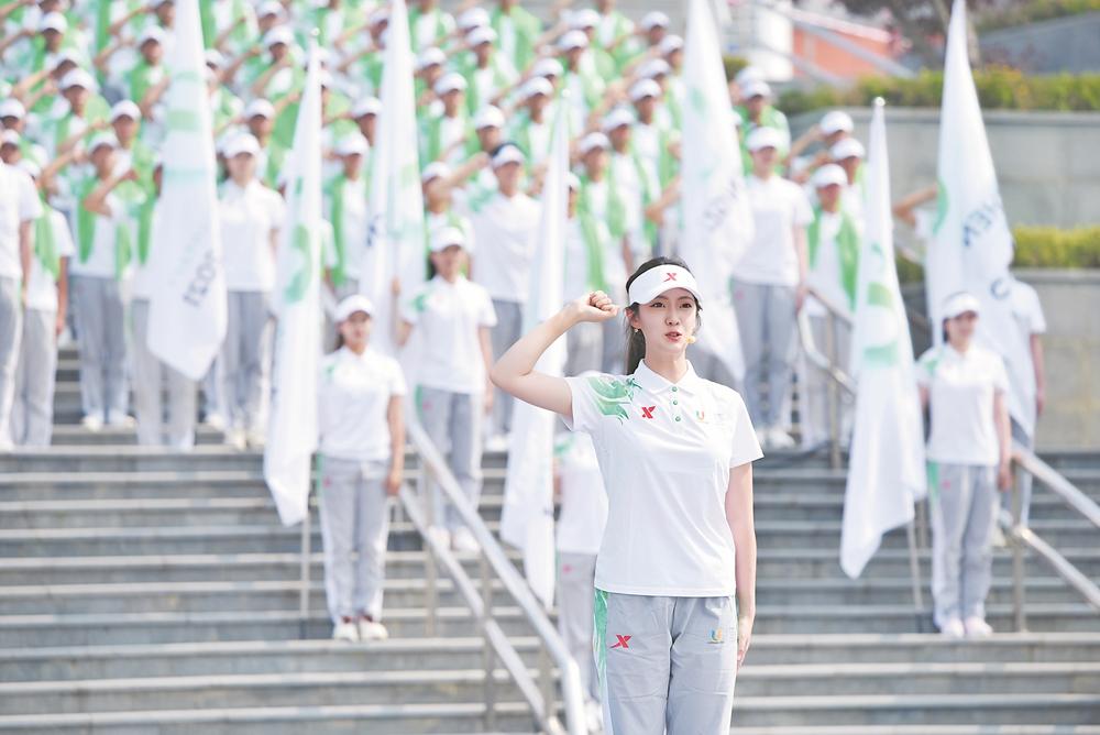第31届世界大学生夏季运动会志愿者誓师大会举行 陈彦夫出席并授旗